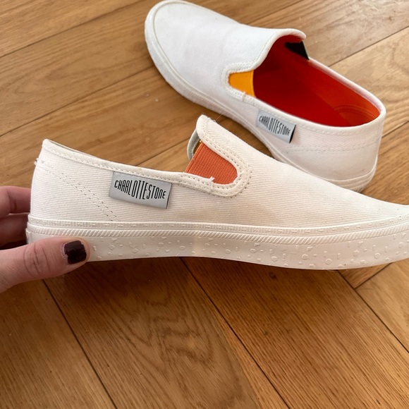 Charlotte Stone Archie canvas slip ons - Picture 3 of 3